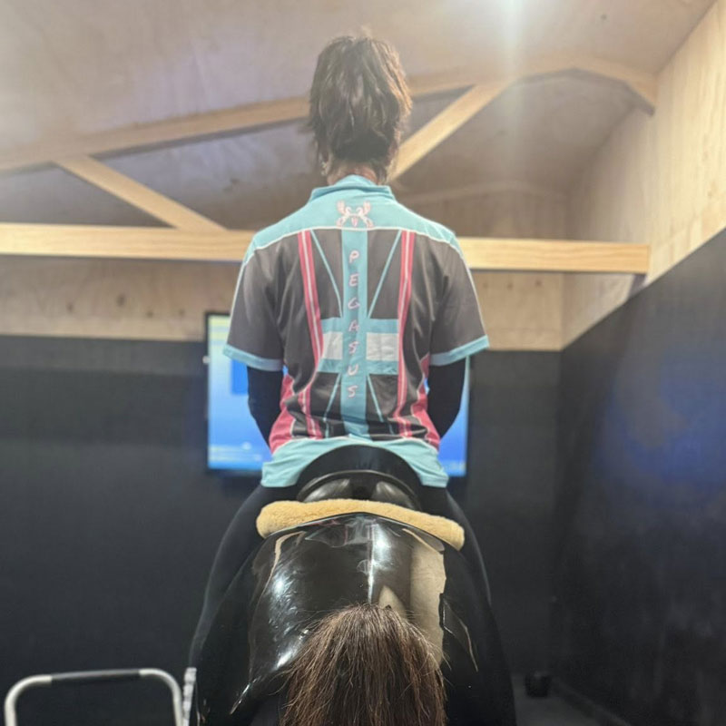 lindsey-on-horse2 Racewood Simulator